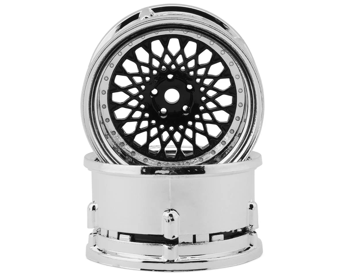 DSC-DE-(308-333)    DS Racing Element Mesh Drift Wheels  (Adjustable Offset) (2) w/12mm Hex