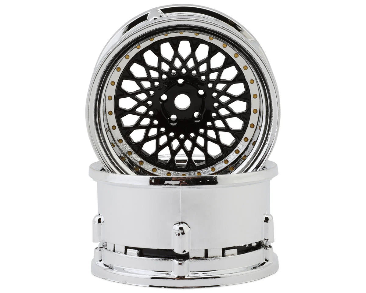 DSC-DE-(308-333)    DS Racing Element Mesh Drift Wheels  (Adjustable Offset) (2) w/12mm Hex