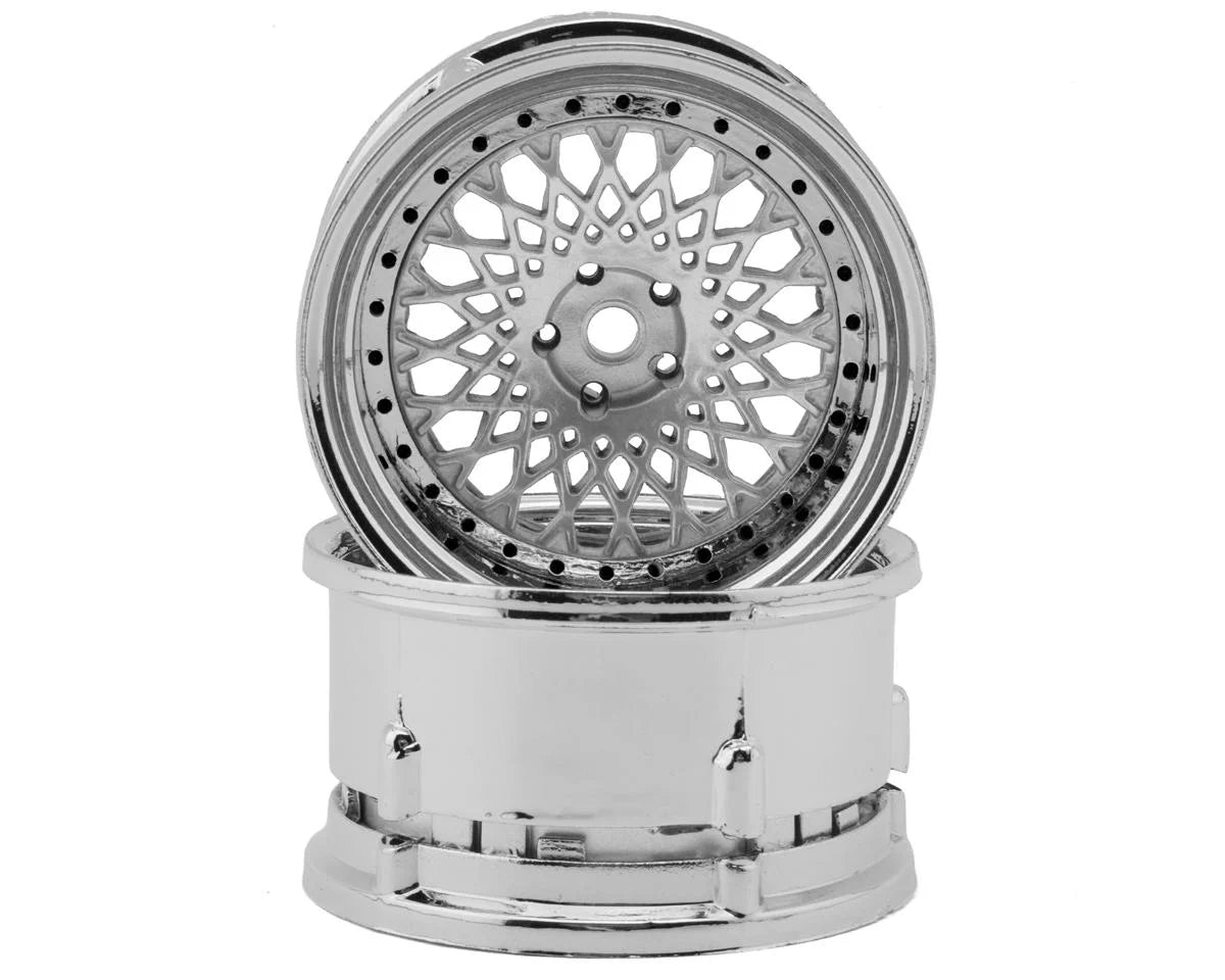 DSC-DE-(308-333)    DS Racing Element Mesh Drift Wheels  (Adjustable Offset) (2) w/12mm Hex