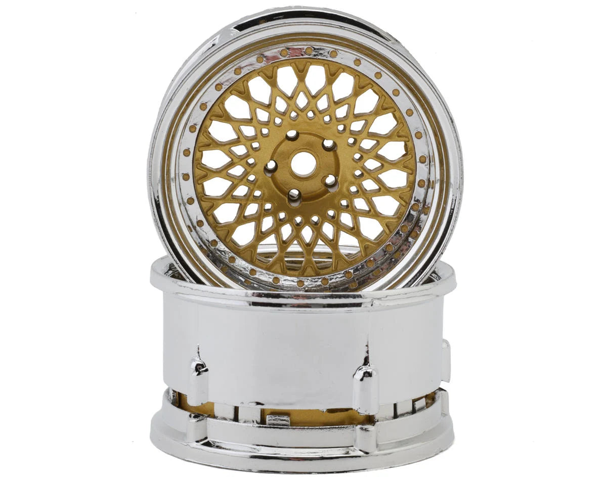 DSC-DE-(308-333)    DS Racing Element Mesh Drift Wheels  (Adjustable Offset) (2) w/12mm Hex