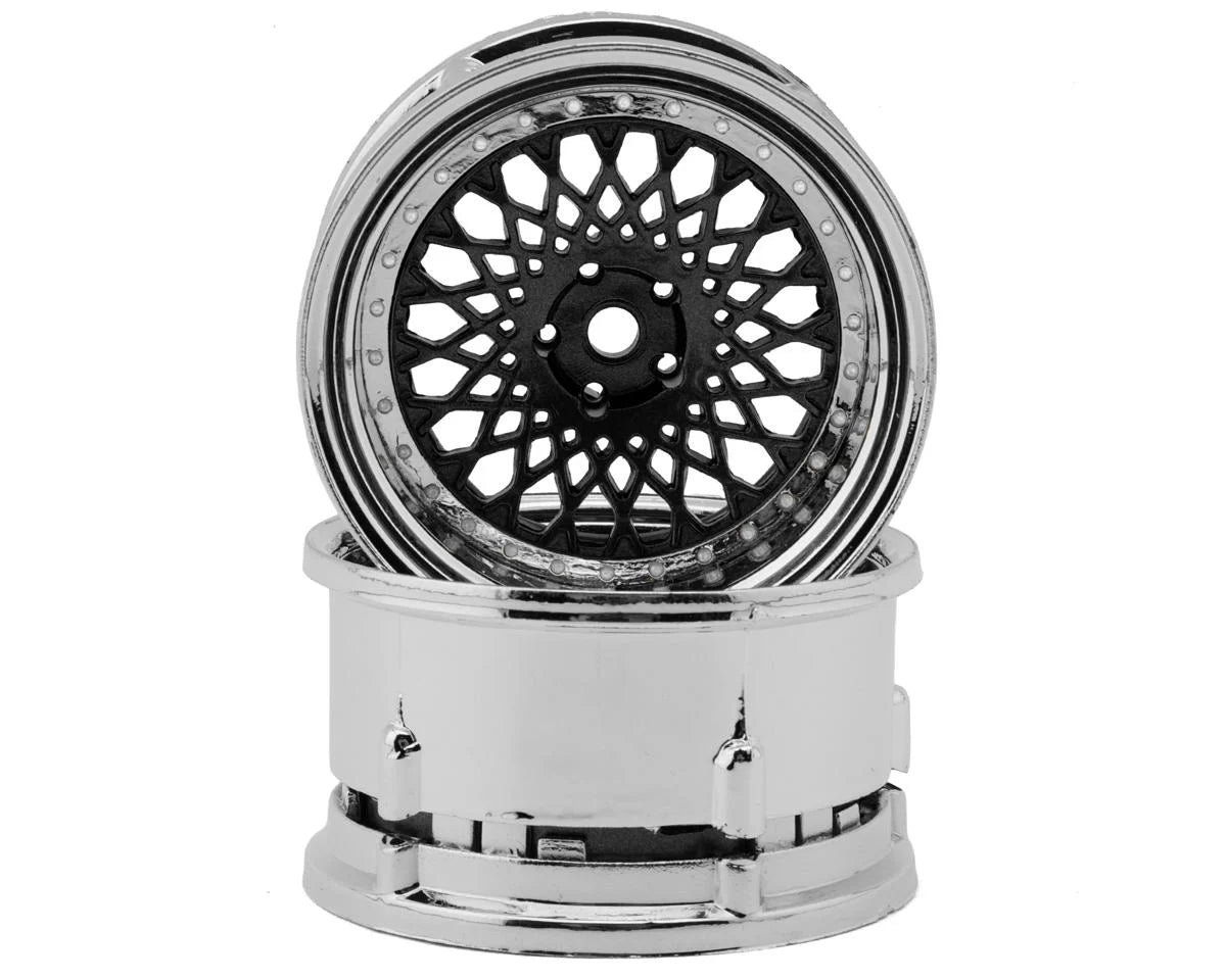 DSC-DE-(308-333)    DS Racing Element Mesh Drift Wheels  (Adjustable Offset) (2) w/12mm Hex