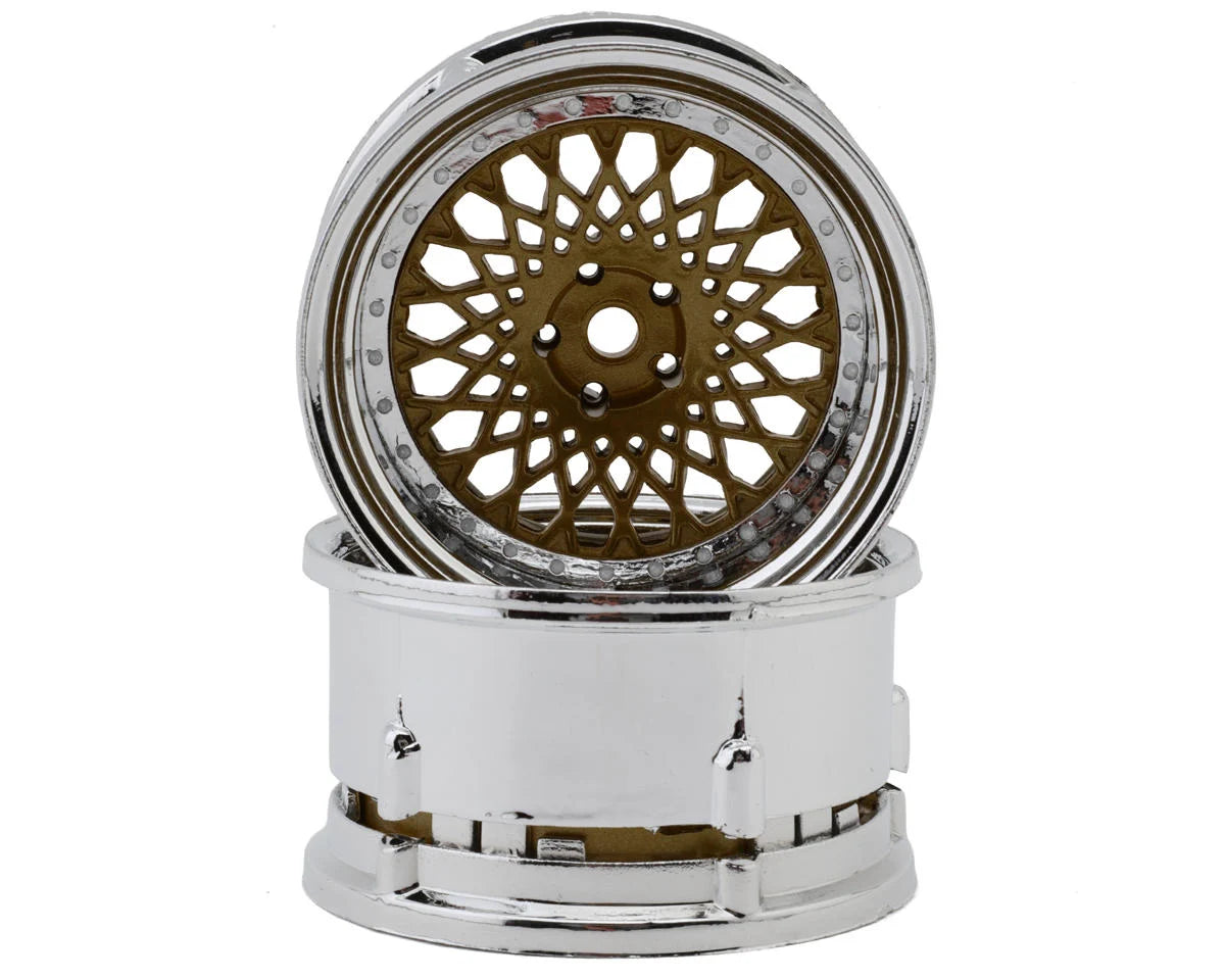 DSC-DE-(308-333)    DS Racing Element Mesh Drift Wheels  (Adjustable Offset) (2) w/12mm Hex