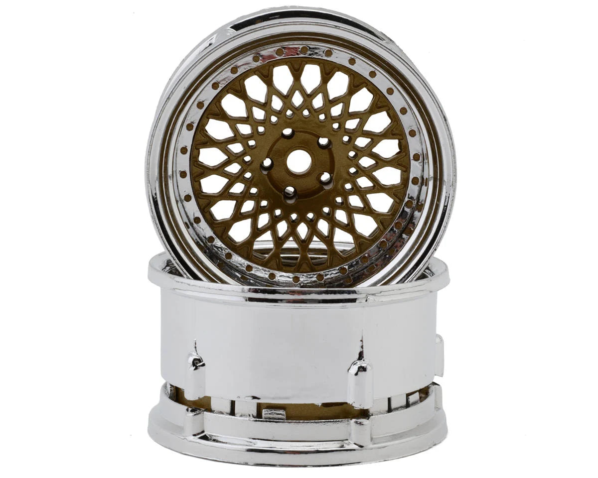 DSC-DE-(308-333)    DS Racing Element Mesh Drift Wheels  (Adjustable Offset) (2) w/12mm Hex