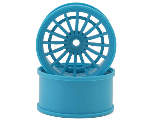 EBS-JT18-C6 Eastbay Sliders JT18 1/10 Drift Wheels (Cyan) (2) (6mm Offset) w/12mm Hex