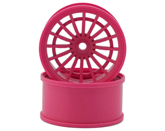 EBS-JT18-M8 Eastbay Sliders JT18 1/10 Drift Wheels (Magenta) (2) (8mm Offset) w/12mm Hex