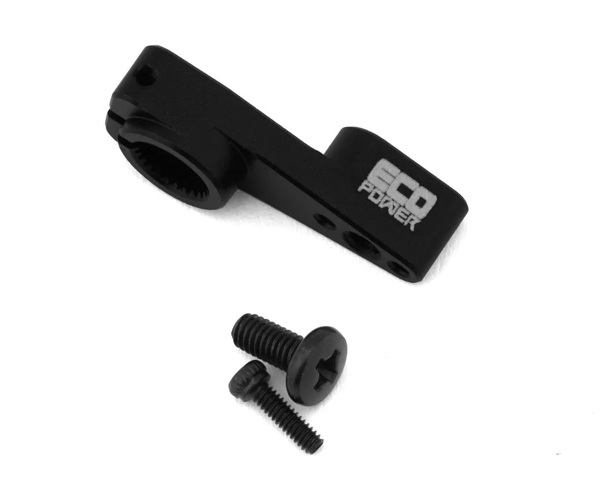 ECP-3115   EcoPower Aluminum Clamping Micro Servo Horn for ECP-173 & X24 Servos (Black) (25T/ø5mm) (TRX4M & SCX24)