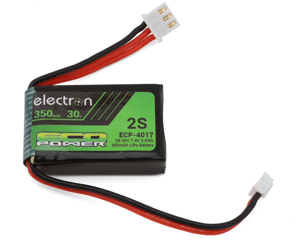 ECP-4017      EcoPower "Electron" 2S 30C LiPo Battery w/PH2.0 Connector (7.4V/350mAh) (Losi® Micro-B™)        | The RC Shop at Dr Dans