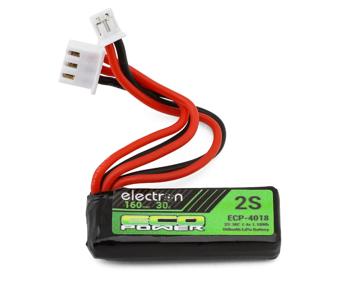 ECP-4018   EcoPower "Electron" 2S 30C LiPo Battery Pack (7.4V/160mAh) (Axial® SCX30™) w/PH2.0 Connector   | The RC Shop at Dr Dans