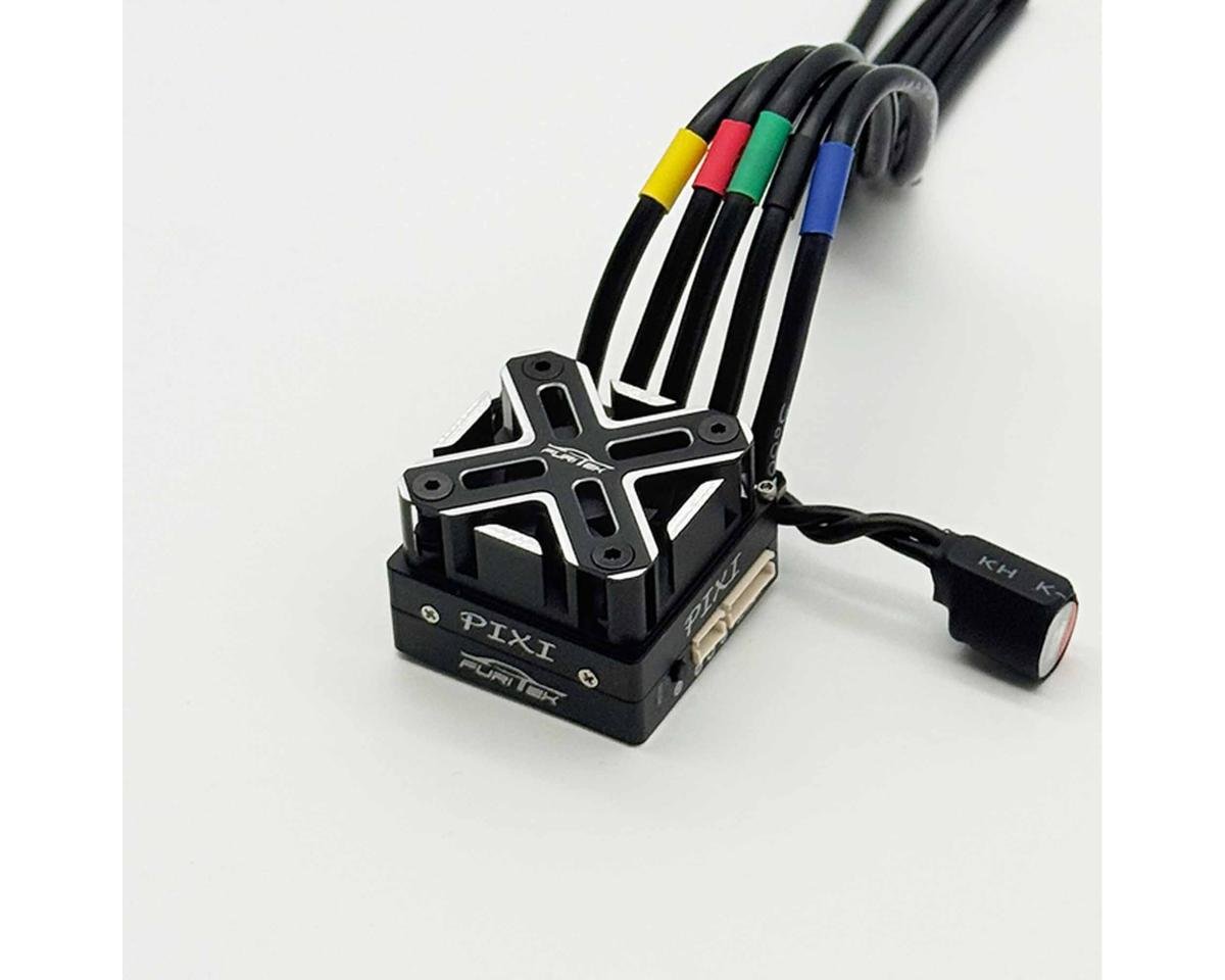 Furitek PIXI 1/10 Competition Drift Sensored Brushless ESC (Black) w/WiFi Module & Cooling Fan