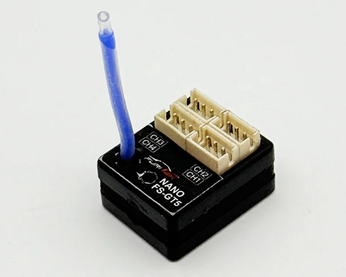 Furitek Nano GT5 4-Channel Receiver for SCX24 & SCX30 / FlySky FS-GT5 – FTK-FUR-2808