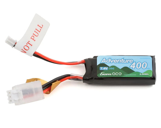 GEA354002SJS 400mAh 2S 7.4V 35C Lipo battery for SCX24 - THE RC SHOP
