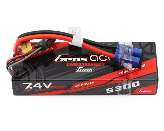 GEA532S60E5GT  Gens Ace G-Tech Smart 2S LiPo Battery 60C (7.4V/5300mAh) w/EC5 Connector   | The RC Shop at Dr Dans