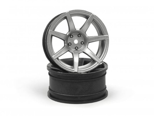 HPI120225  7Twenty Style55 Wheel Gunmetal (6mm/2pcs), for 1/10 Touring Cars