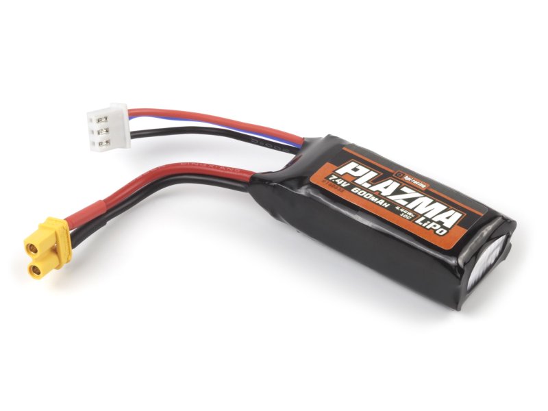 HPI160838	HPI Racing Plazma 7.4V 600mAh 10C LiPo Battery Pack for Venture18