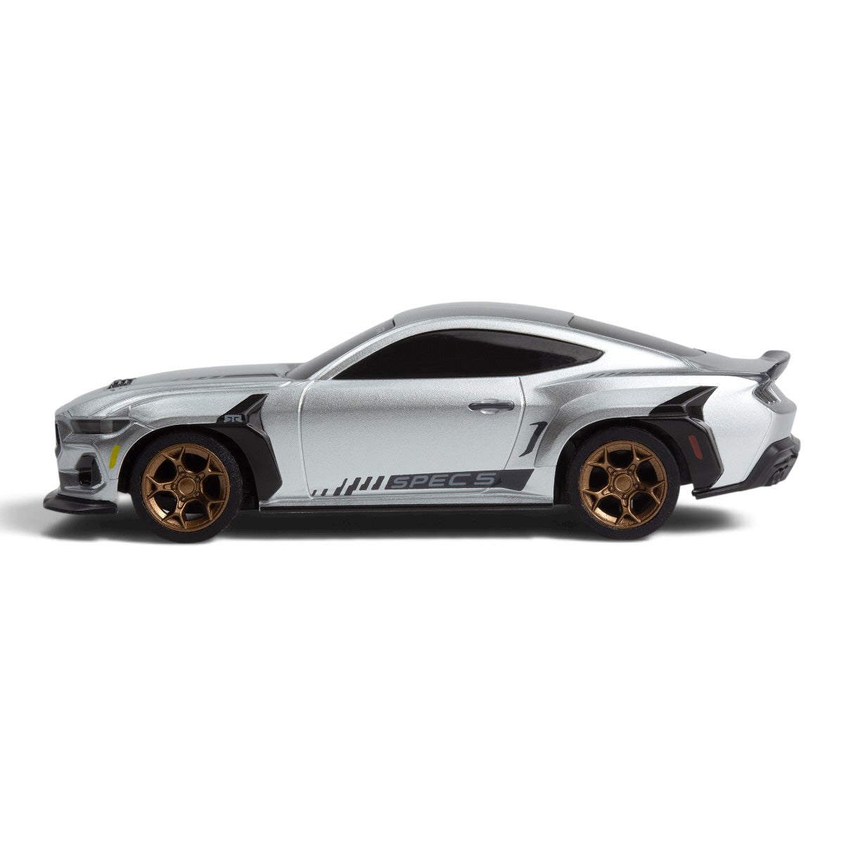HPI Racing nano-TTR Ford Mustang RTR Spec 5 1/64 RC Car – Silver / Blue / Red