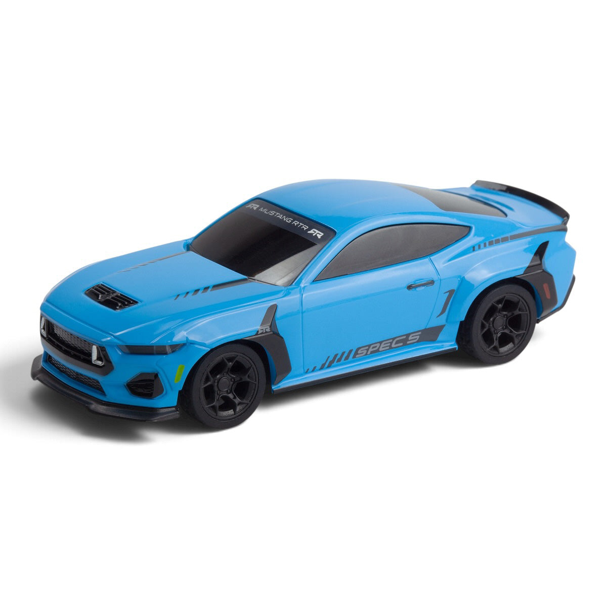 HPI Racing nano-TTR Ford Mustang RTR Spec 5 1/64 RC Car – Silver / Blue / Red
