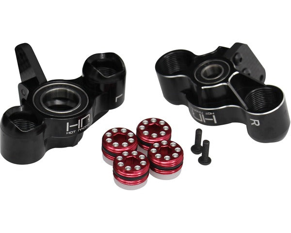 HRAAON21MA01 Aluminum Axle Carriers w/ Bearings, Black, for Arrma Kraton talion
