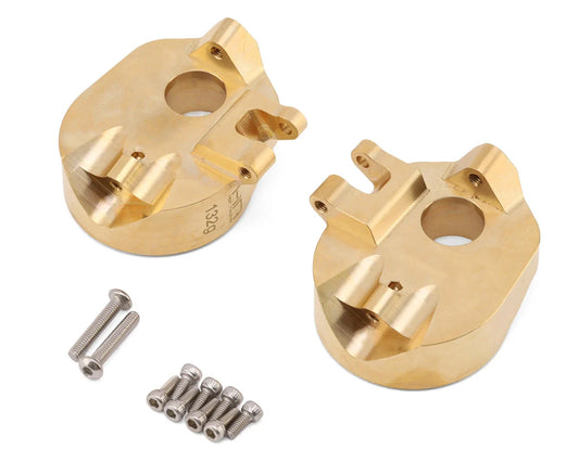 HRAAUTB21HX    Hot Racing Axial SCX10 III/UTB18 Capra Brass Currie F9 Portal Steering Knuckles (2) (132g ea)    | The RC Shop at Dr Dans