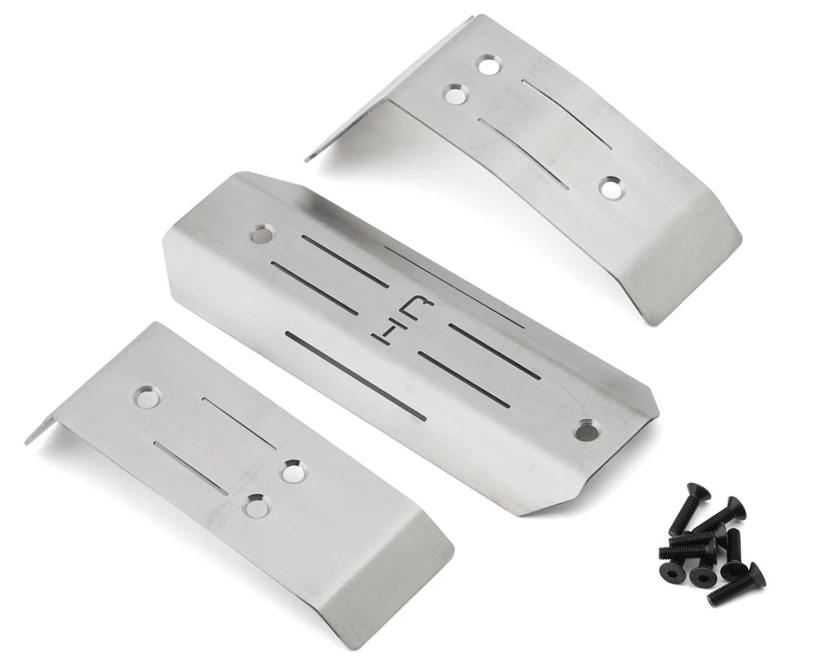 HRAMMX311X    Hot Racing Stainless Steel Skid Plate Set for Traxxas® Mini Maxx®    | The RC Shop at Dr Dans