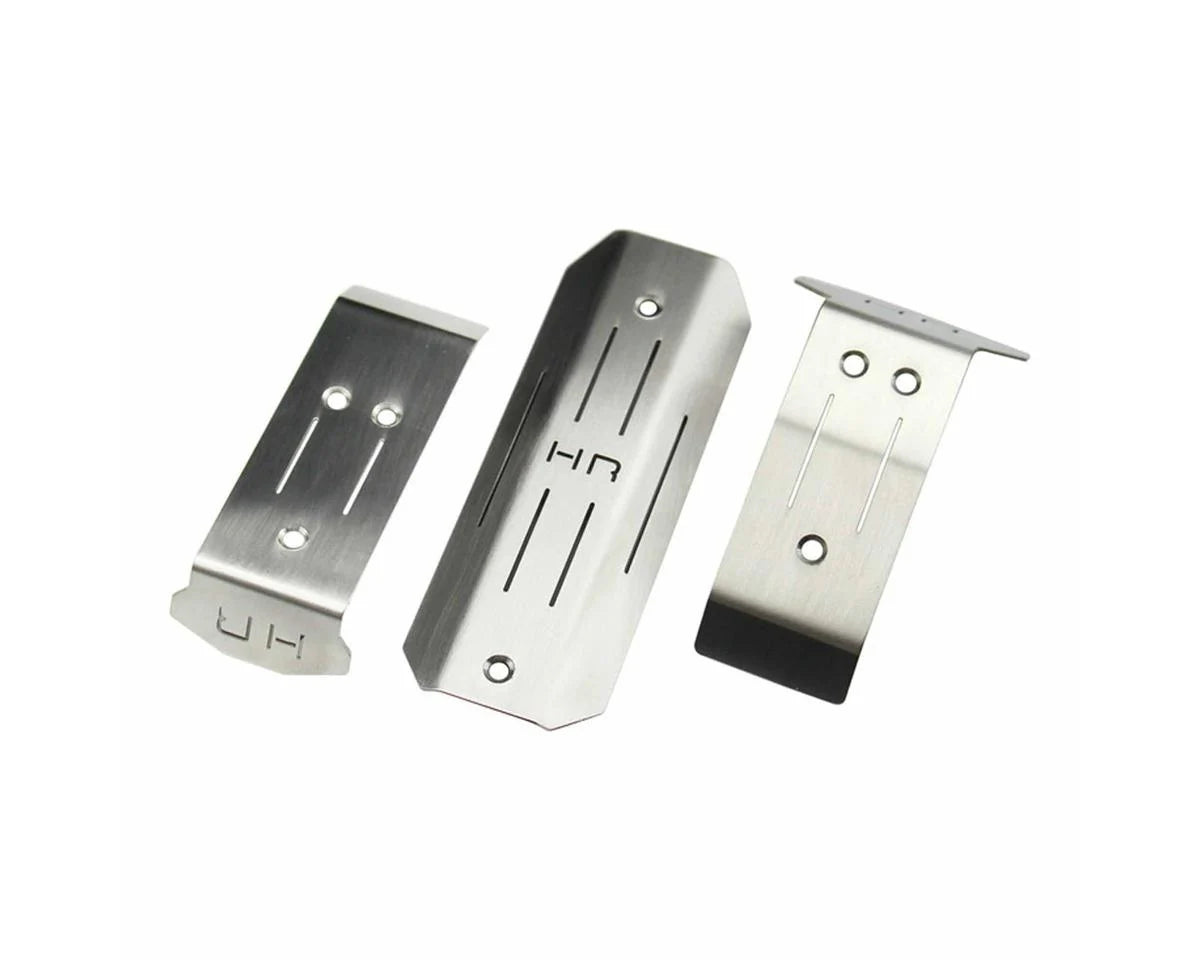 HRAMMX311X    Hot Racing Stainless Steel Skid Plate Set for Traxxas® Mini Maxx®    | The RC Shop at Dr Dans