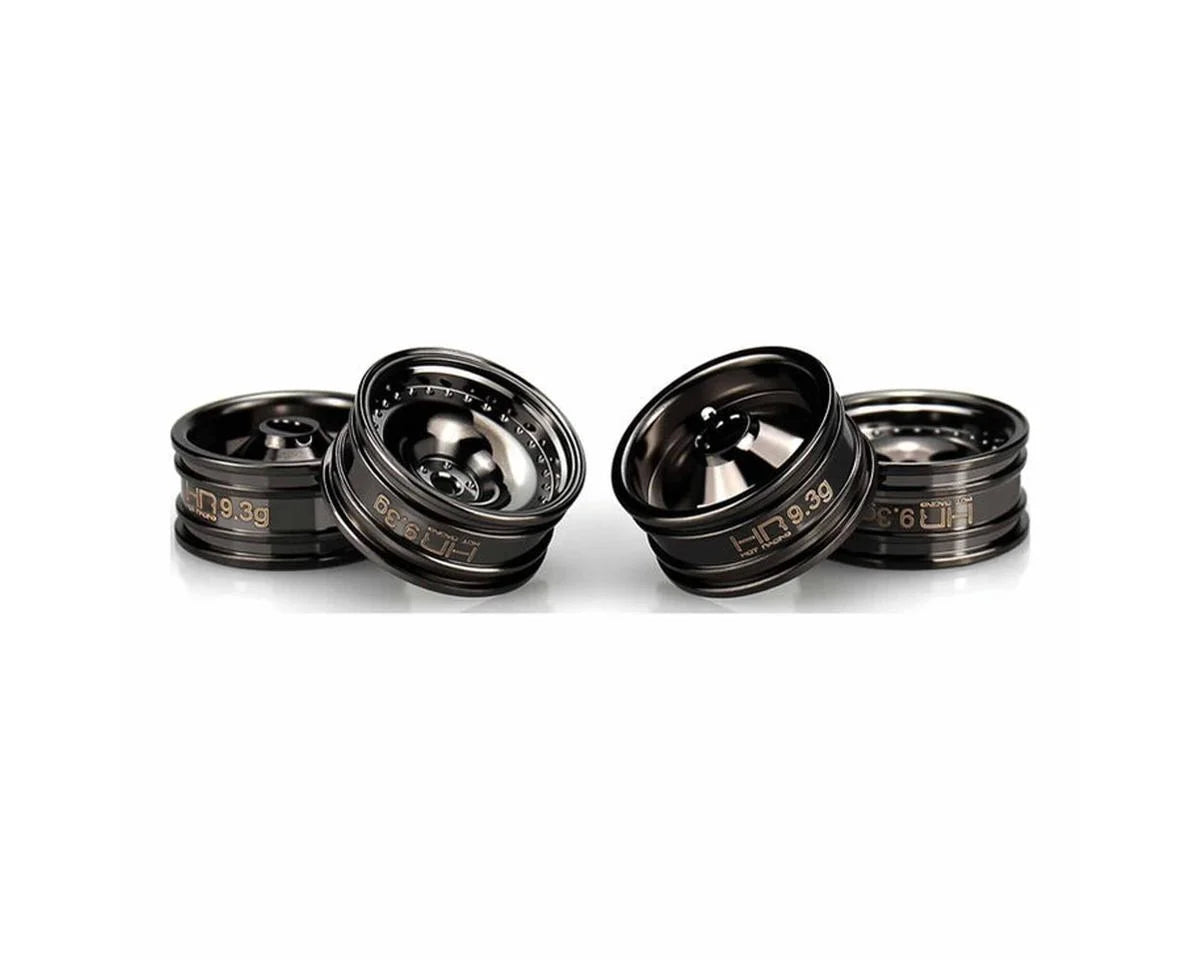 HRASXTY919H01     Hot Racing Axial SCX30 0.7" Brass Crawler Wheels (Black Chrome) (4) (9.3g ea)    | The RC Shop at Dr Dans