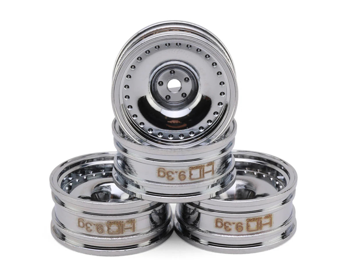 HRASXTY919H08   Hot Racing Axial SCX30 0.7" Brass Crawler Wheels (Chrome) (4) (9.3g ea)    | The RC Shop at Dr Dans