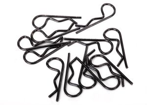 1834A Body clips, black (12) (standar