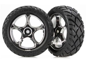 2479R Tires &amp; wheels, assembled (Tracer 2.2' chrome wheels, Anaconda
