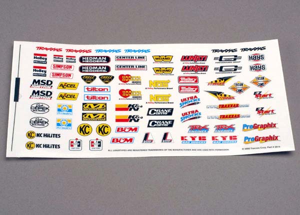 2514 Decal sheet, racing sponsors