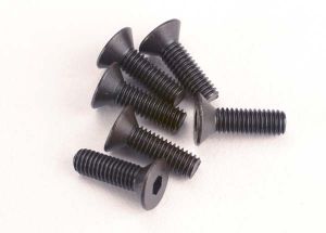 2551 Screws, 3x10mm countersunk machine (6) (hex drive)