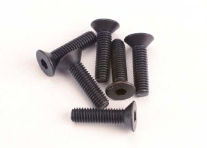 2552 Screws, 3x12mm countersunk machine (6) (hex drive)