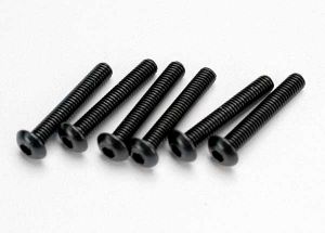 2583 Screws, 3x18mm button-head machine (hex drive) (6)