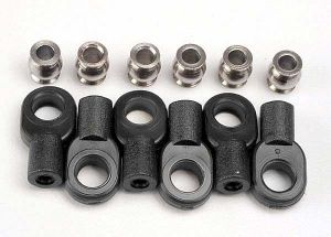 2742x Rod ends, short (6)/ hollow bal