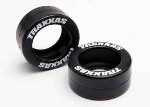 Tires, rubber (2) (fits Traxxas