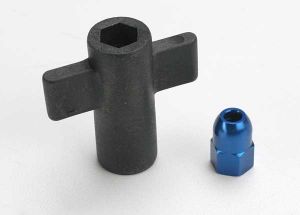 5526 Antenna crimp nut, aluminum (blue-anodized)/