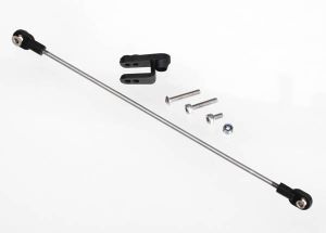 5741 Rudder pushrod, assembled/ servo horn/ 3x18mm