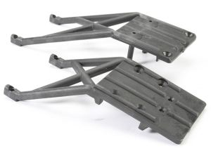 5837 Skidplates, front &amp; rear (black)