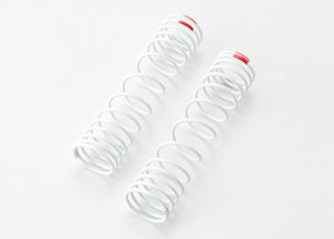 5859 Springs, rear (white) (progressive rate) (2) (