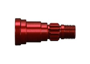 7768R Stub axle, aluminum (red-anodized)