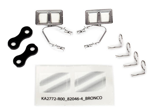 8073X Mirrors, side, chrome (left & r