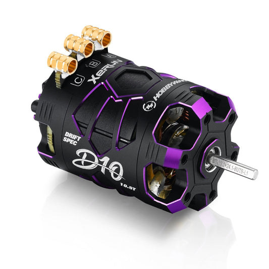 Hobbywing Xerun D10 Brushless Drift Motor - 10.5T 4600kv, Spirit Edition  | The RC Shop at Dr Dans