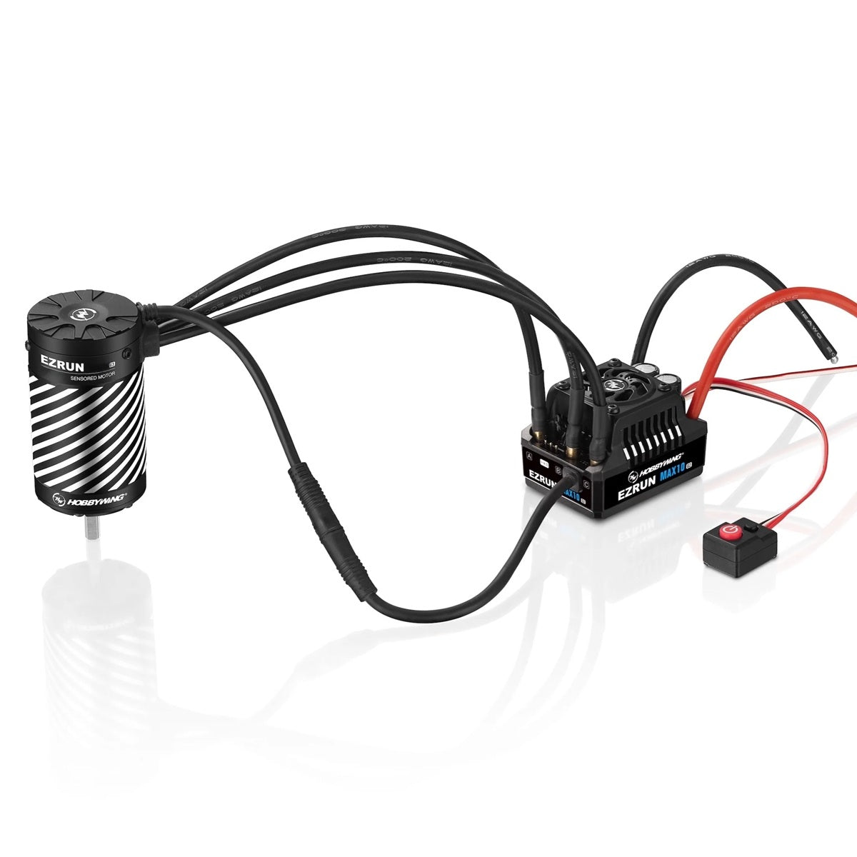 Hobbywing EZRUN MAX10 G2S 80A ESC + 3652SD G3 3300KV Sensored Brushless Motor Combo – HWI38010206