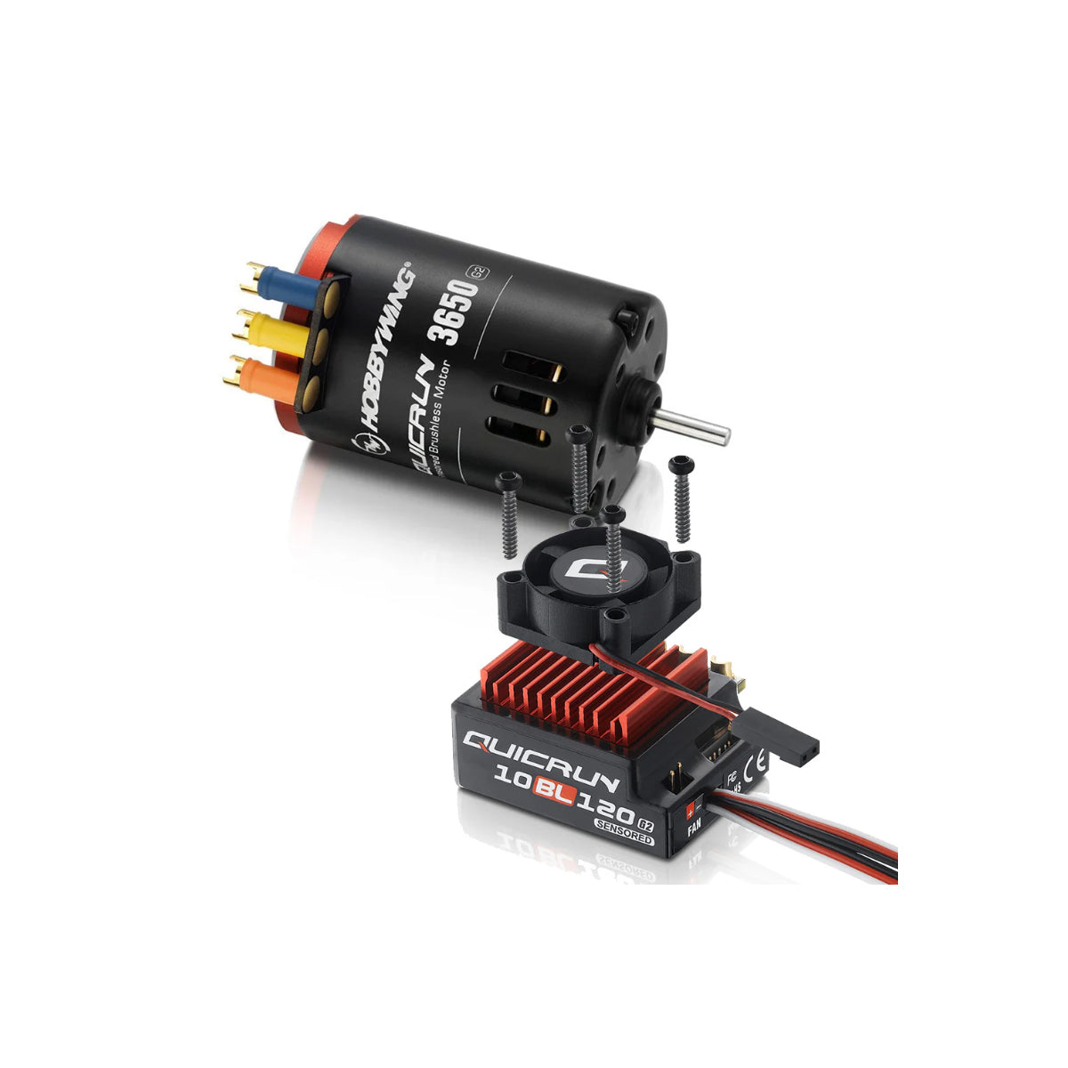 HWI38020381	Hobbywing Quicrun 10BL120 Sensored G2 ESC + 3650 SL 10.5T G2 Motor Combo