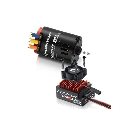 HWI38020381	Hobbywing Quicrun 10BL120 Sensored G2 ESC + 3650 SL 10.5T G2 Motor Combo