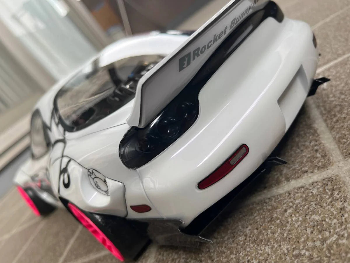 1-10 ROCKET BUNNY FD3S RX-7 MAZDA BODY W- 3D DECALS (200MM) RX7 [ADDICTION] AD-HB13B