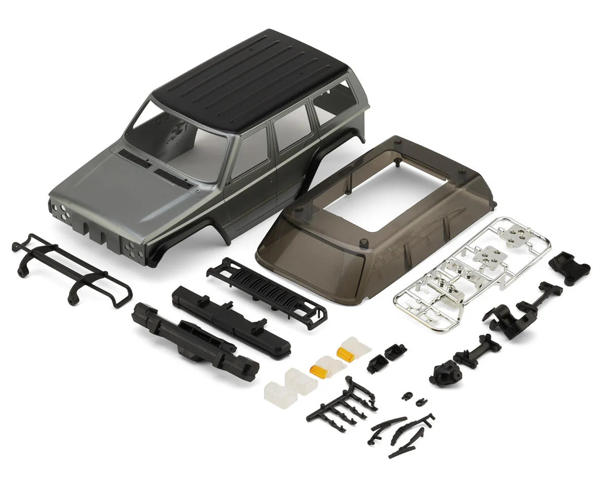 INJ4M-106GL    Injora Cherokee Hard Pre-Painted Body Set for Traxxas® TRX-4M® (Grey) (155mm Wheelbase) (Bronco/Defender)     | The RC Shop at Dr Dans