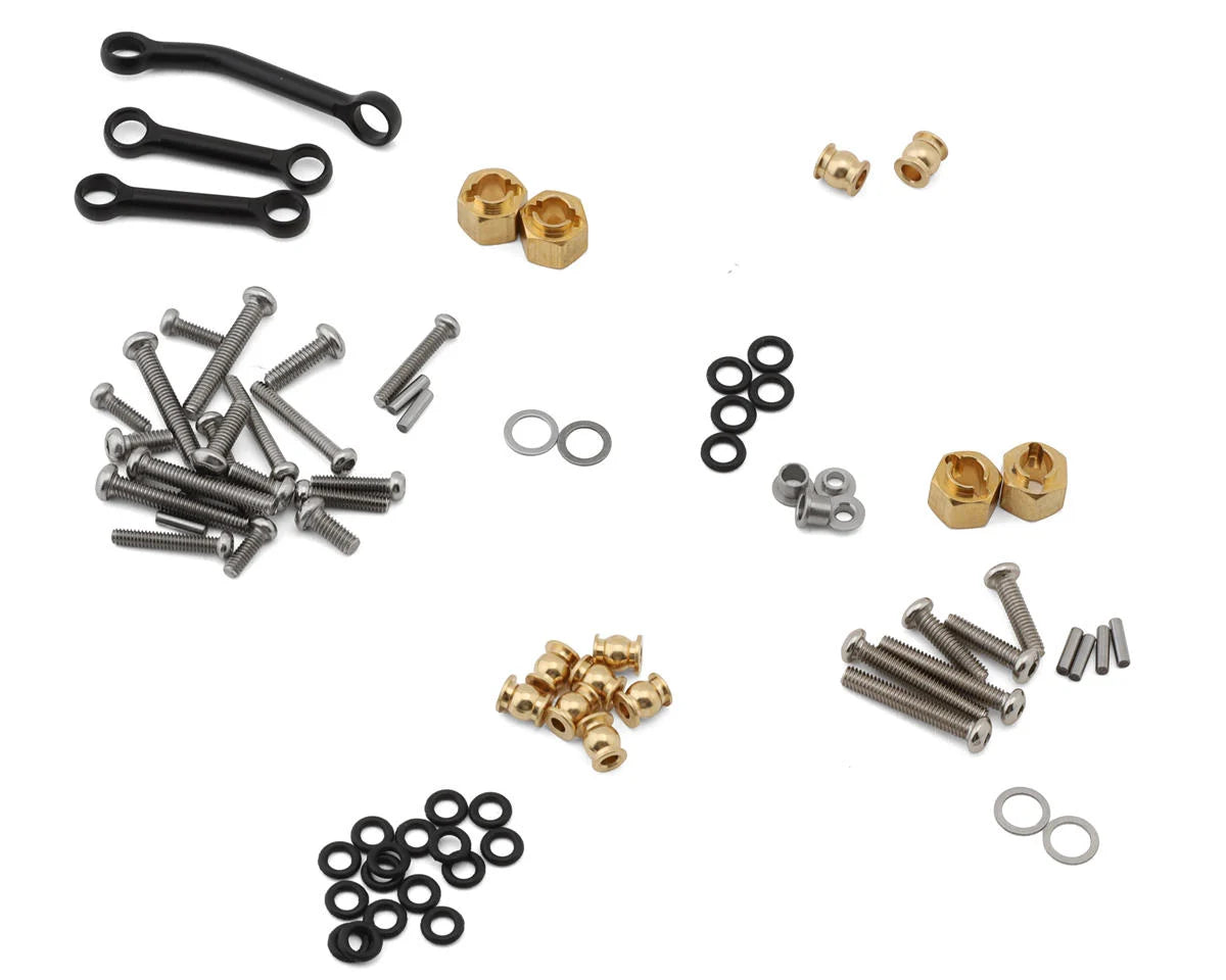 INJ4M-121BKFR     Injora Aluminum Planet Front & Rear Straight Axles Set for Traxxas® TRX-4M® w/Hydraulic Steering (Black) (+7mm) (Lay Down Servo)      | The RC Shop at Dr Dans