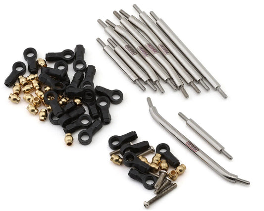 INJASC18-11-12   Injora Redcat Ascent18 Stainless Steel High Clearance Links Set w/Steering Links  | The RC Shop at Dr Dans