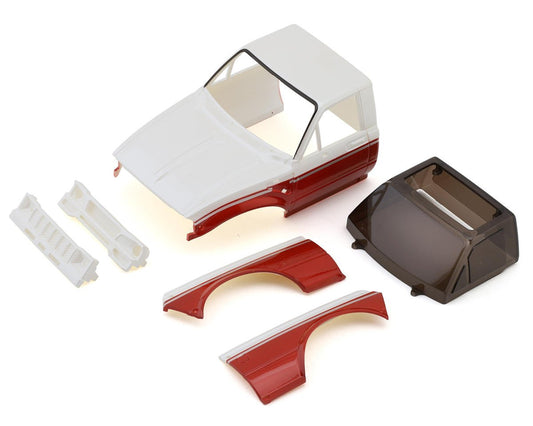 INJIR60-RW     Injora IR60 Pickup 1/18 Pre-Painted Hard Body Set for Traxxas® TRX-4M® (Red/White) (Defender®/Bronco®) w/Bed Rack & LED Lights