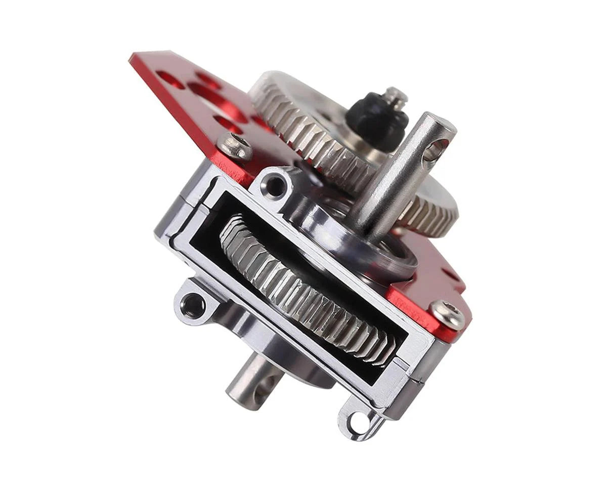 INJORA CNC Aluminum Complete Transmission Gearbox for Axial SCX24 / AX24 – SCX24-130
